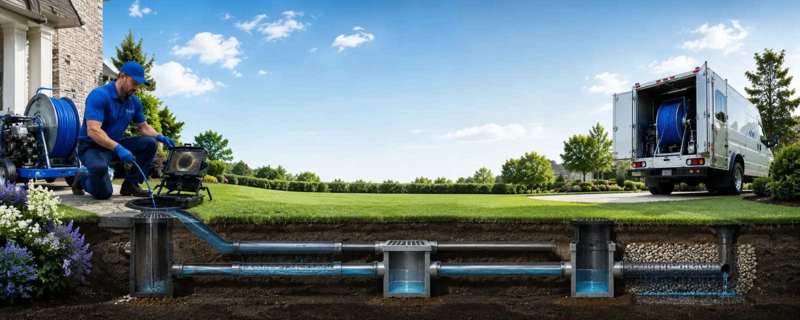 Outdoor drain cleaning information for Cherry, IL